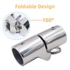 MerciL Marine Pipe Connector, 316 Stainless Steel Folding Swivel Coupling