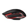 2.4G Wireless Game Mouse Black ABS Portable with Breathing Light