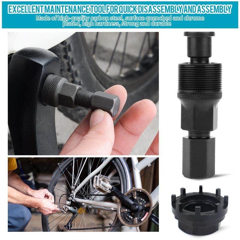 LZYDKH Bicycle Lock Ring Tool, Crank Puller, Bicycle Crank Bottom
