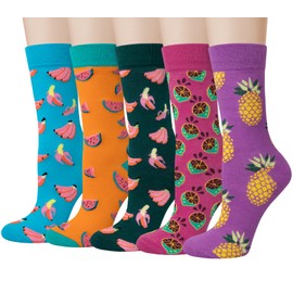 Chalier Womens Fun Socks Painting Patterned Famous Art Socks & Printed Cool Novelty Funny Socks for Women, N--oil Painting Multicolor 14 (5 Pairs), One Size