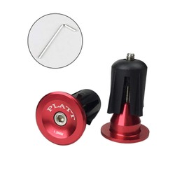 Platt Bicycle Bar End Plugs Aluminum Bike Handlebar Cap for Road Bike Mountain Bike BMX (One Pair)