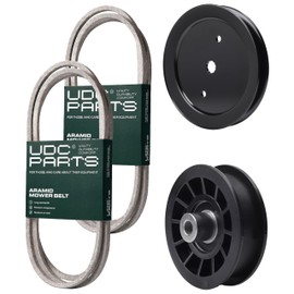 UDC Parts Mower Kit/Belt 194346 + Belt 140218 + Pulley 195945 + Pulley 532194327 / Fits Jonsered LT2216A2