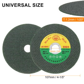 HARFINGTON 50pcs Cut Off Wheels 4-1/5" x 1/20" x 5/8" Ultra Thin Cut-Off Wheels Angle Grinder Cutting Discs General Metal Cutting Disc for Stainless Steel Cast Iron Copper, Green