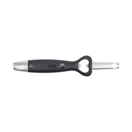 Mad Man Deluxe Arc Spark Lighter, Black, Electric Flameless, LED Indicators Display