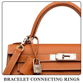 DOITOOL 10pcs Leather Split Jump Rings for Jewelry Making Durable Craft Findings for DIY Bracelets and Accessories Versatile and Practical Decorative Links