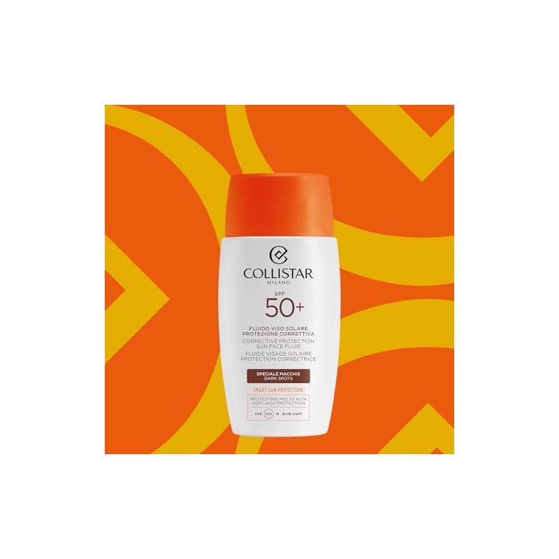 Collistar Sun Protection Facial Fluid SPF 50+, Specially Against Stains,