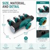 4-Way Garden Hose Connector for Outdoor Faucets – Zinc Alloy