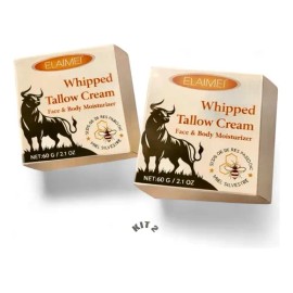 Crema Natural Sebo De Res Humectante Facial Y Corporal,kit 2