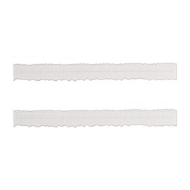 Xvnoesza 2Pcs Irregular Edge Metal Paper Tearing Ruler for Crafting and Drawing Deckle Edge Carbon Steel Design Ideal for School Office and Art Projects