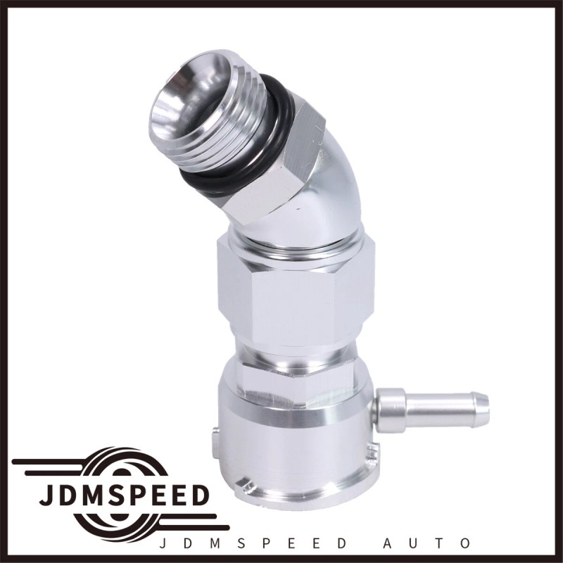 JDMSPEED AUTO Coolant Housing W/ Straight Elbow Hose Fitting Upper