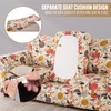 Lamberia Printed Sofa Cover for 2 Cushion Couch High Stretch