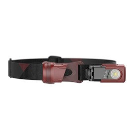 Princeton Tec Snap Headlamp with Dimmable 300 Lumens Maxbright White LEDs, IPX4 Water Resistance and 155 Hour Burn Time, Essential for Hiking, Camping, Hunting, and Safety Preparedness, Red