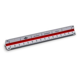 ALVIN 610E Metric Engineer Triangle Scale, Multipurpose Ruler for Drawing, Planning, and Design, Drafting and Architecture Tool - 6 Inches