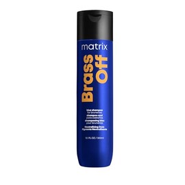 Matrix Brass Off Shampoo | Shampoo matizador azul para neutralizar reflejos naranjas no deseados en cabello castaño 300ml