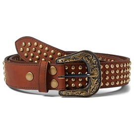 ARIAT Gold Studded Brown MD (34" Waist)