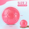2 Pcs Sparkling Pink Size 2 Toddler Soccer Ball Mini