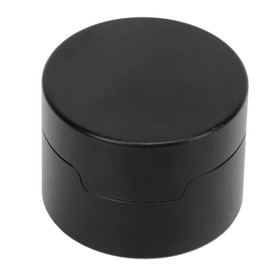 Estink Billiard Chalk Case, Round Aluminum Alloy Cue Chalk Box Holder Portable Mini Cue Tip Chalk Holder Billiard Chalks Carrier Case for Pool Cue Sports Accessories, Black