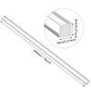 sourcing map Acrylic Square Rod,Clear,8mmx8mmx250mm Solid Plastic PMMA Bar Stick