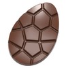 Chocolate World CW12028 Polycarbonate Candy Mold with 2 Easter-Egg-Tablet Cavities,