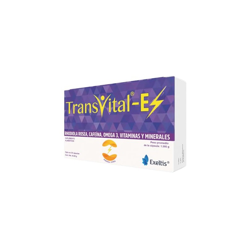 TransVital E, Rhodiola Rosea, Cafeína, Omega 3 (DHA EPA) y