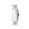 Eaton 7501W 15-Amp Single-Pole Rocker Light Switch, White