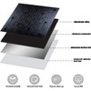 XUANINY 10-Piece Self-Adhesive Metal Backsplash, Peel and Stick Tile for