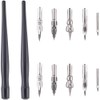 GORGECRAFT 2 Sets Plastic Dip Pen Black Masking Fluid Drawing
