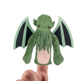 H. P. Lovecraft Cthulhu Plush Finger Puppet and Refrigerator Magnet - Toy for Kids or Adults