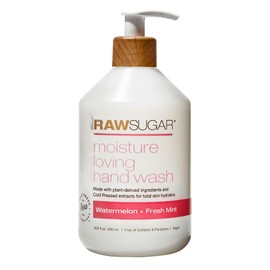 Raw Sugar Moisture Loving Hand Wash Liquid Soap Watermelon Fresh Mint 16.9 fl oz