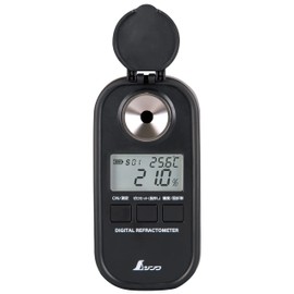 Shinwa Sokutei 70183 Digital Sugar Refractometer, 0-93%, Dustproof, Waterproof, Blackout Type