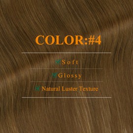 Easyouth Tape in Hair Extensions Human Hair Brown Tape Extensions Human Hair Medium Brown Glue in Hair Extensions Tape in Real Hair 12 Inch 30g 20Pcs