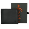 Manza Men's Leather Wallet with RFID Protection and Secret Compartment,