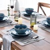 AmorArc Ceramic Dinnerware Sets for 4, 12 Pieces Handpainted Plates