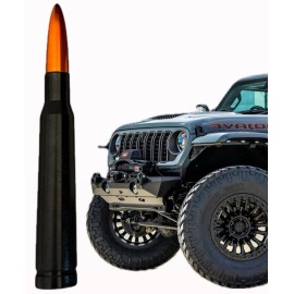 VMS Bullet Antenna 5.5" for Jeep Wrangler and Gladiator with Orange Tip