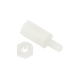 PATIKIL M3 40 Pack Standoff Screws Nylon Hexagonal PCB Spacer Nuts for Motherboard Computer Housing PCB Electronics 10 mm + 6 mm White