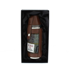 Glen Appin of Scotland Harris Tweed Hunting Flask - Macleod Tartan HF3500-COL15