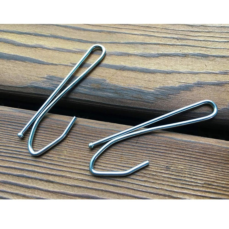 All-Pie 50 Pcs Stainless Steel Curtain Hooks Pinch Pleat Curtain