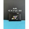 Coach NWT Cosmic Coach Zip Card Case With Rocket Print