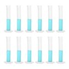 PATIKIL 50ml PP Plastic Graduated Cylinder, 12 Pack Hex Base