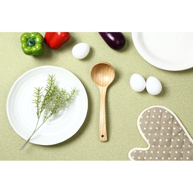 kicoriya Wooden Ladle Ladle with S-Shaped Hooks (Medium)