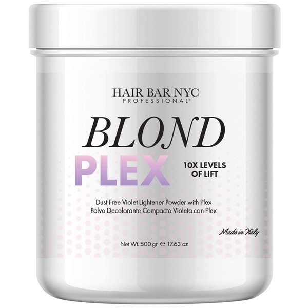 Blond Plex Extreme Lifting 10X Levels - Violet Dust Free Lightener Powder - Made in Italy 500g / 17.63oz