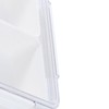 4 Compartment Snack Box Transparent Multifunctional Tight Sealing Divided Food