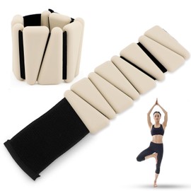 Wearable Wrist & Ankle Weights Set, Adjustable Wrist Weights for Yoga, Dance, Cardio, Aerobics, Barre, Pilates and Walking,Home & Gym Workouts,Fitness.(2pcs,1lb Each)