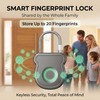 2026 Upgrade Smart Fingerprint Padlock - Keyless Lock with High-Resolution
