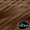 TECEUM 1 Inch Webbing – Light Brown – 10 Yards