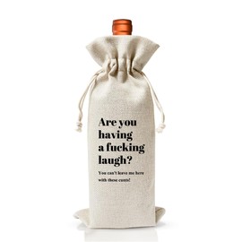 Funny New Job Gift Wine Bag, You Can't Leave Me Here With These Cunts, New Beginnings Gift, Going Away Gift, Goodbye Gift for Coworker, Farewell Gift, Congrats on Your Shiny New Job, New Chapter Gift