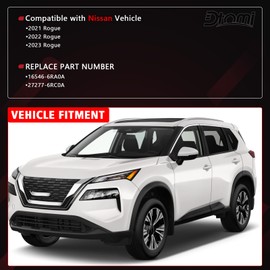 Engine Air Filter & Cabin Air Filter Combo Set Compatible With Nissan Vehicle Rogue 2021 2022 2023 2.5L 1.5L Replace# 16546-6RA0A 27277-6RC0A 165466RA0A 272776RC0A