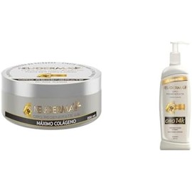 Crema corporal de oro y colágeno 14K – New Derma 200 ml + 400 ml