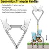 Jardineer Manual Push Lawn Aerator Coring Tool, Plug Aerators with