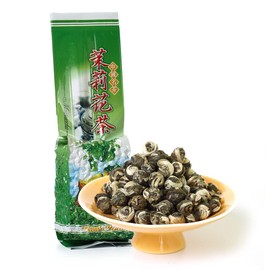 GOARTEA 250g / 8.8oz Nonpareil Supreme Jasmine Pearls Tea Jasmine Tea Loose Leaf Jasmine Green Tea Chinese Jasmine Dragon Pearls Tea
